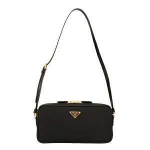 Prada TESSUTO SAFFIANO Shoulder Bag Black NERO